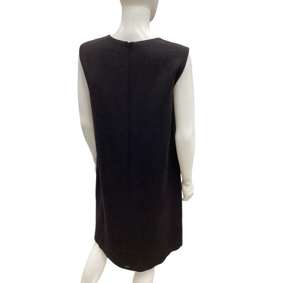 MaxMara Dress Women’s Size 10 Sleeveless Fine Knit - Linen Blend Scoop Neckline - Picture 4 of 5